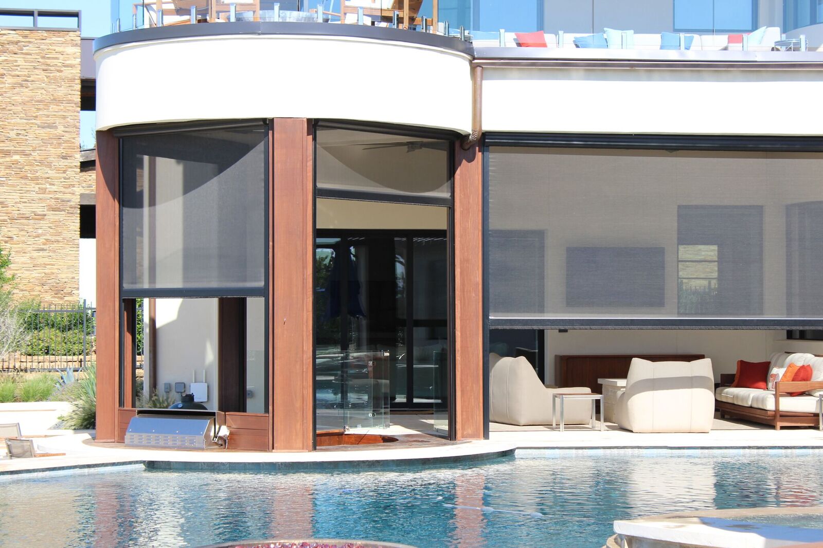 Exterior Retractable Solar Screens Dallas Outside Solar Roll Up